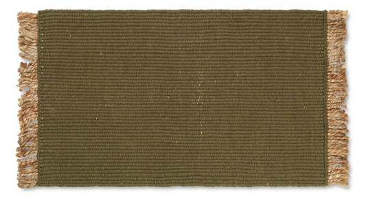 ferm LIVING Block dørmatte 50 x 80 cm Olive-natural