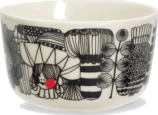 Marimekko Siirtolapuutarha skål 2,5 dl hvit/rød Marimekko Siirtolapuutarha skål 2,5 dl hvit/rød