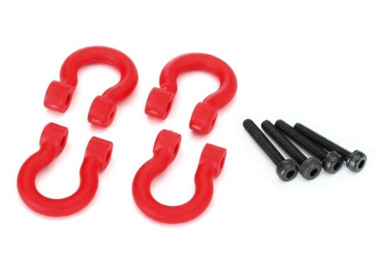 Traxxas TRX-8234R Bumper D-Rings Red (4)
