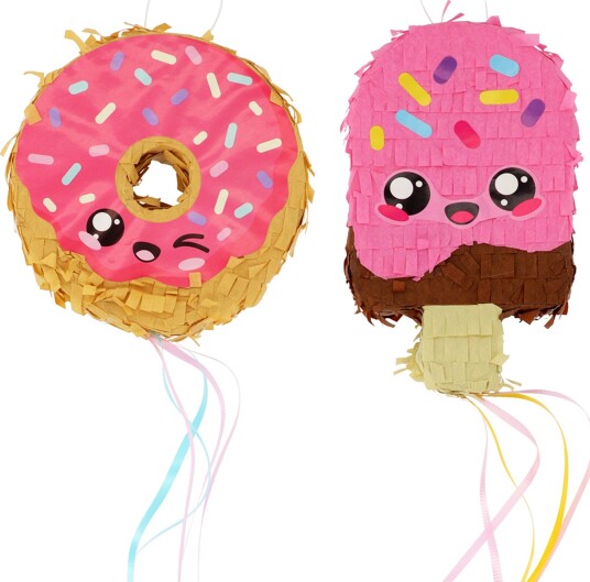 Piñataer Donut & Is Mini Kawaii - 2-pakning
