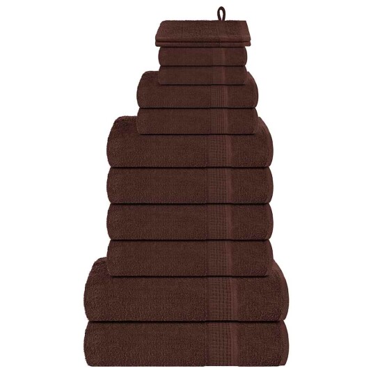 12 delers håndklesett FROGN brun 360 gsm 12 delers håndklesett FROGN brun 360 gsm
