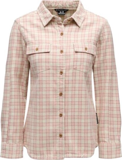 Black Diamond Women"s Project Twill Long Sleeve Shirt Chalk mineral Red S