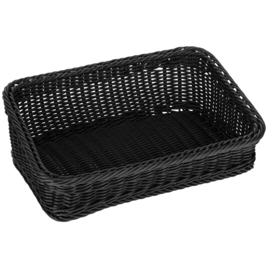 VEGA Brødkurv Igato; 46x31x15 cm (LxBxH); Svart; Rektangulær