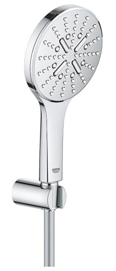 Grohe Rainshower SmartActive 130 Med holder/slange, 3 stråletyper, Krom Grohe Rainshower SmartActive 130 Med holder/slange, 3 stråletyper, Krom
