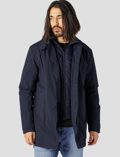Clean Cut Copenhagen Emerson Carcoat Jacket   Navy   XL
