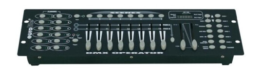 Eurolite Dmx Controller Dmx Operator 192 16 Kanals 48,30 Cm 19" Design Musikkkontroll 70064520 Eurolite Dmx Controller Dmx Operator 192 16 Kanals 48,30 Cm 19" Design Musikkkontroll 70064520