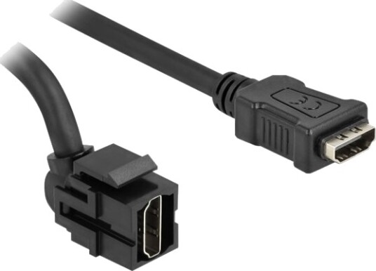 Delock Modulinnlegg 250° Angled 30 Cm Hdmi Svart