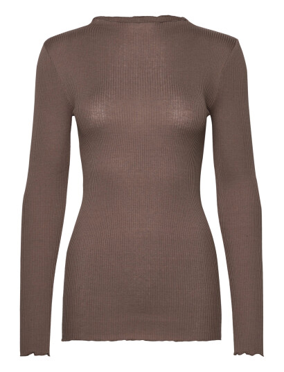 Rosemunde Silk T-Shirt - Brown - XS