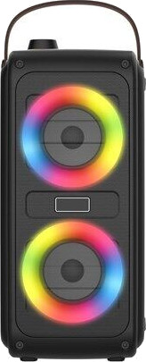 Denver BTV-230 Trådløs Bluetooth Høyttaler Svart med LED Lys Denver BTV-230 Trådløs Bluetooth Høyttaler Svart med LED Lys