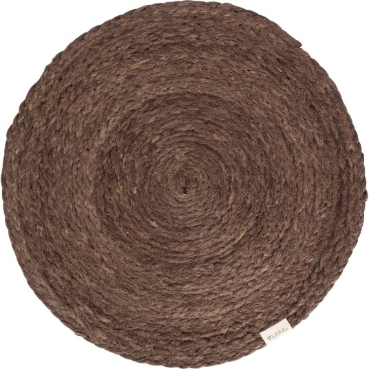 Lama Dekkebrikke Brun Ø40 cm