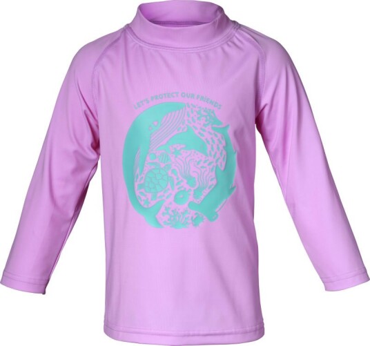 Isbjörn of Sweden Kids' Sealion Sun Sweater 122/128, Bubblegum