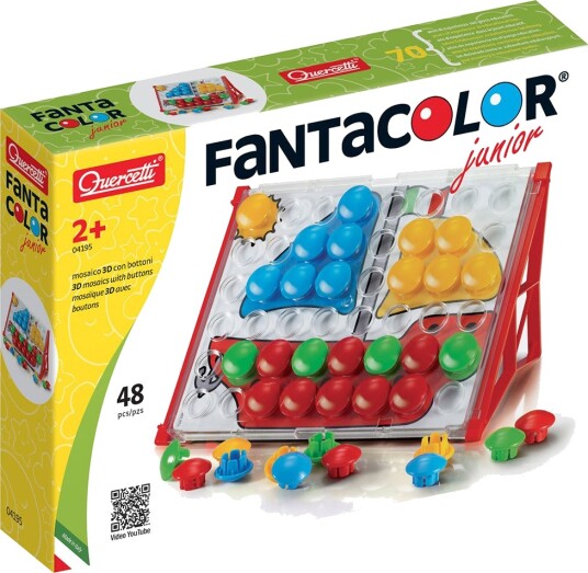 Quercetti FantaColor Junior Basic Set 4195 - 48 plugger 1 set