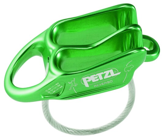 Petzl REVERSO®, taubrems til klatring STD Green