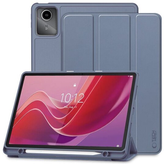 Lenovo Tab M11 Tech-Protect SmartCase Pen Tri-Fold Folio-deksel Lavendel