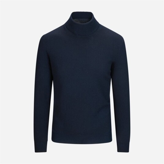Turtle Neck Cashmere Navy Turtle Neck Cashmere Navy