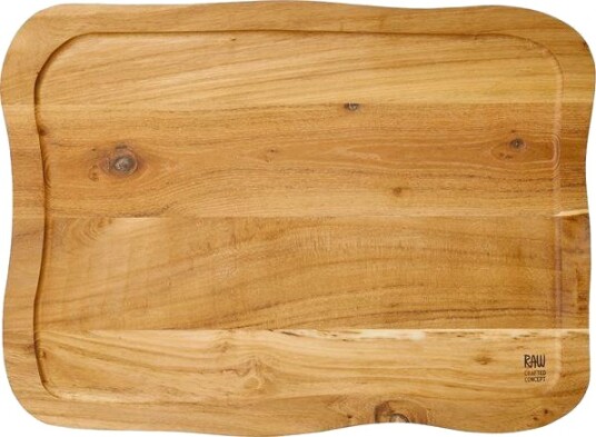 Aida - RAW Teak skjærebrett m/saftrille 45x33x2 cm Aida - RAW Teak skjærebrett m/saftrille 45x33x2 cm