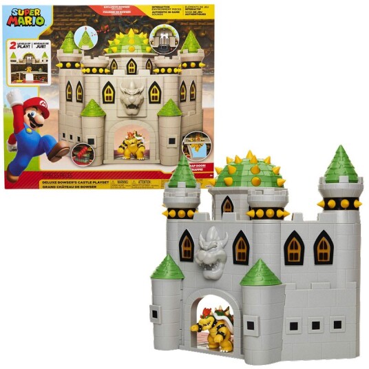 Jakks Super Mario 2.5 Inch Deluxe Playset Bowser's Castle