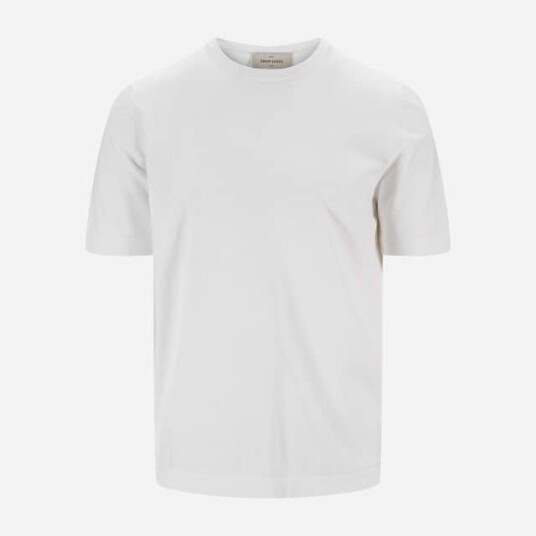 Gran Sasso T-Shirt Organic Cotton - White Hvit 48