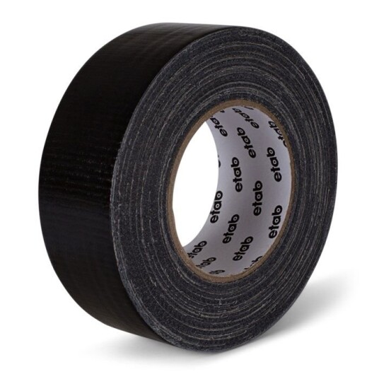 Gaffateip 50 m Svart