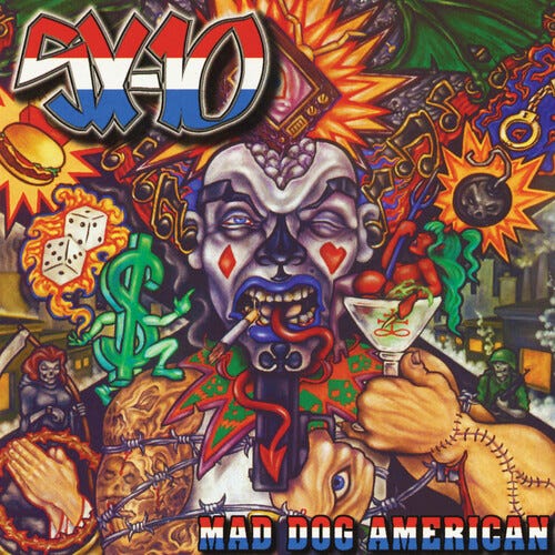 SX10 Mad Dog American Red/blue Splatter LP/Vinyl