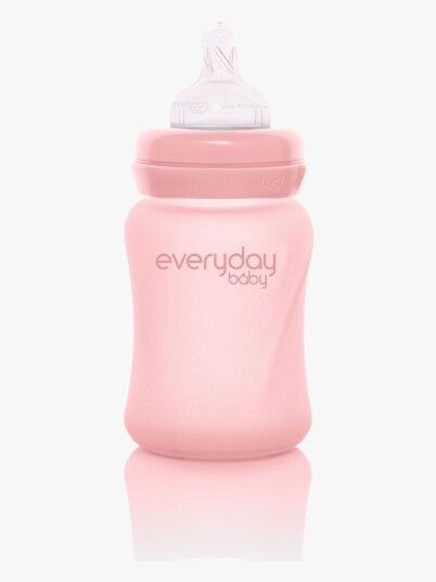 Everyday Baby Glass Baby Bottle Healthy + Rose Pink 150Ml - Pink - 150 ml Everyday Baby Glass Baby Bottle Healthy + Rose Pink 150Ml - Pink - 150 ml