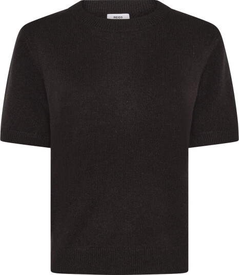 Reiss Stevie Cashmere T Shirt Burgundy XS