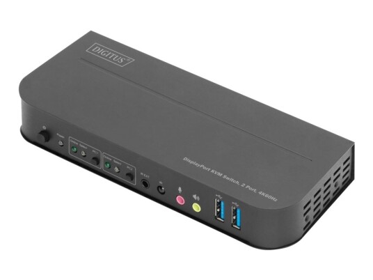 Digitus Ds-12850 - Kvm / Lyd / Usb-Svitsj - 2 X Kvm/Lyd/Usb - 1 Lokalbruker - Stasjonær