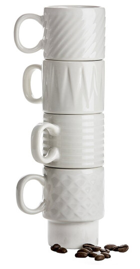 Sagaform Coffee & More espressokopp 10 cl 4 stk hvit Sagaform Coffee & More espressokopp 10 cl 4 stk hvit