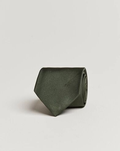 Amanda Christensen Plain Classic Tie 8 cm Olive