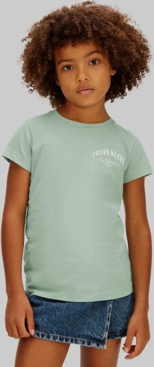 Calvin Klein Ck Left Chest Slim Fit Ss Tee Green 152
