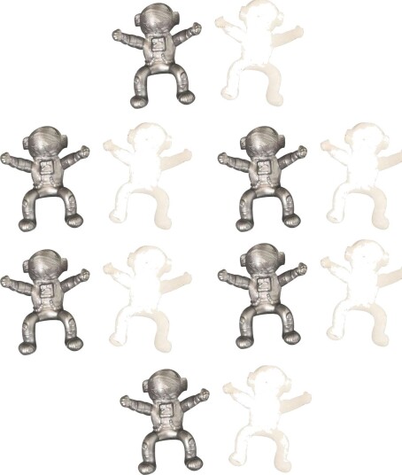 Spaceman Klatrefigurer Sett 6+ År 12 Stk.