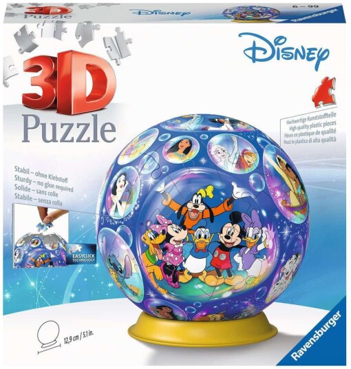 Disney Puslespill 3D 72 brikker - Ravensburger Disney Puslespill 3D 72 brikker - Ravensburger