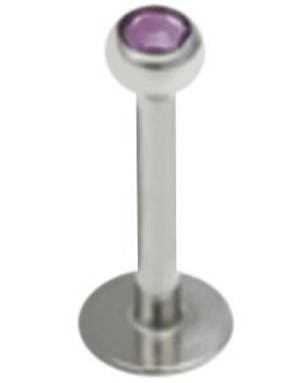 Shiny Stone 1.2 x 8 mm Lilla Labret