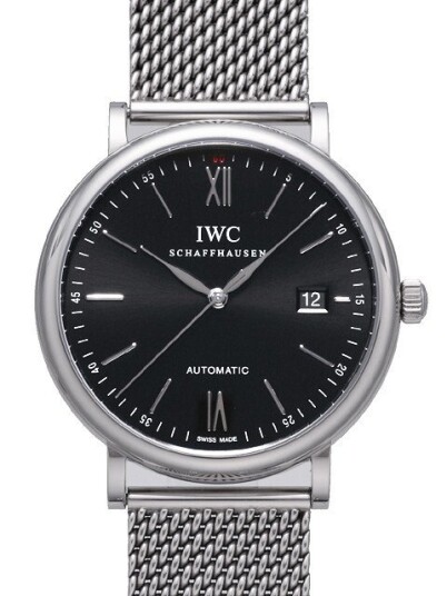 IWC Herreklokke IW356506 Portofino Sort/Stål Ø40 mm