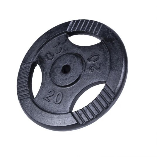 Gorilla Sports Vektskiver Trigrip Sort Vektskiver Jern