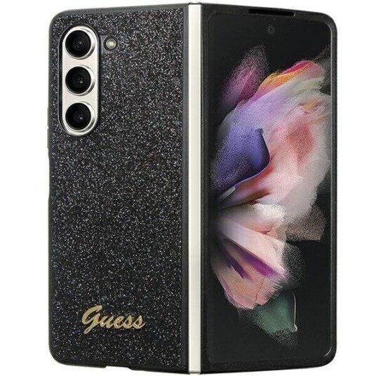 Guess Mobildeksel til Samsung Galaxy Z Fold 5 med Glitter Flakes Svart Guess Mobildeksel til Samsung Galaxy Z Fold 5 med Glitter Flakes Svart