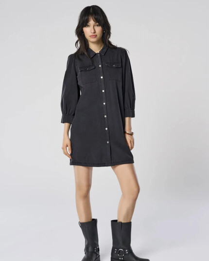 ONLY Onlfelica Dnm Dress Noos - Black - M ONLY Onlfelica Dnm Dress Noos - Black - M