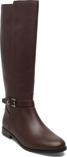 Lauren Ralph Lauren Brooke Ii Calfskin Tall Boot - Brown - 39 Lauren Ralph Lauren Brooke Ii Calfskin Tall Boot - Brown - 39