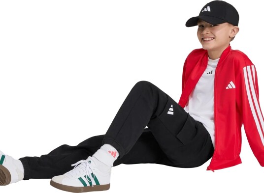 Adidas Sportswear J 3S Fz Tr Tt   Red   128