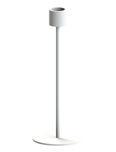 Cooee Design Candlestick 21Cm - White - H:21CM Cooee Design Candlestick 21Cm - White - H:21CM
