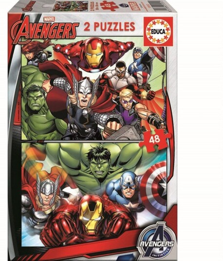 Educa Puslespill 2x48 Brikker Marvel Avengers