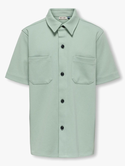 Only & Sons Jr Newkodyl Short Sleeve Shirt Sweat Grønn 164