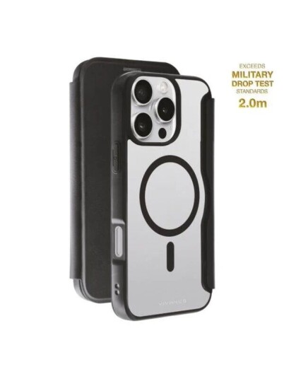 Vivanco Mag Wallet for iPhone 16 Pro Max Black