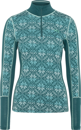 Kari Traa Women"s Anna Half Zip Peacock M Kari Traa Women"s Anna Half Zip Peacock M
