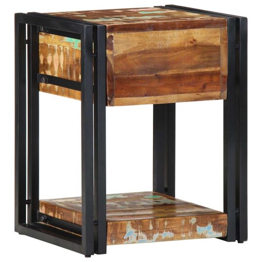 Nattbord 40x35x50 cm Solid Tre Gjenvunnet