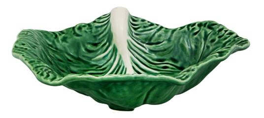 Bordallo Pinheiro Cabbage fat dypt 35 cm grønn
