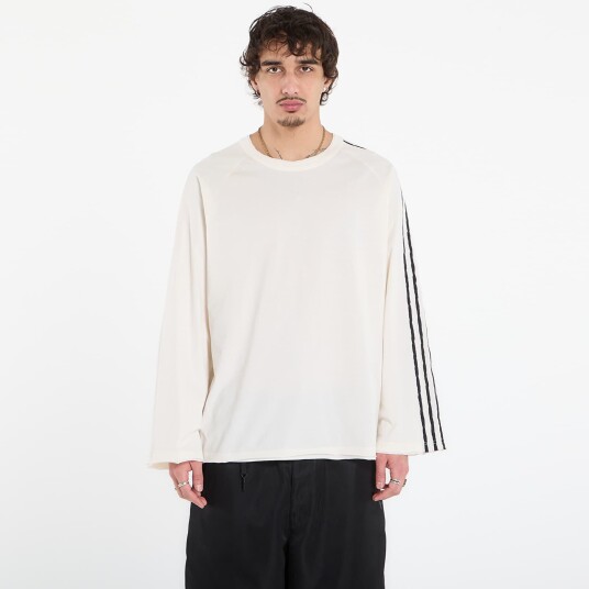 T skjorte Y 3 Raw Edge 3 Stripes Long Sleeve Long Sleeve Top Chalk White L T skjorte Y 3 Raw Edge 3 Stripes Long Sleeve Long Sleeve Top Chalk White L