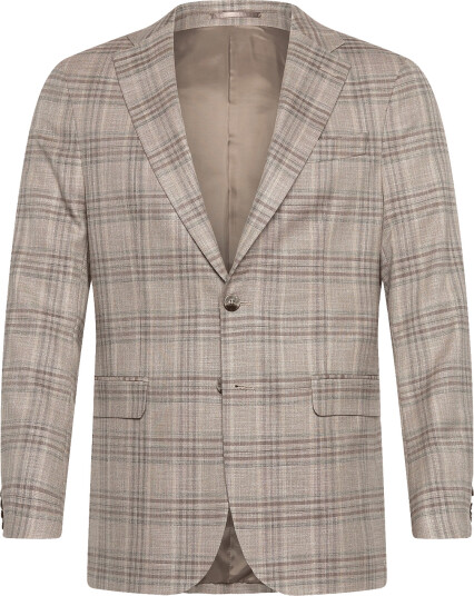 Lindbergh Black Superflex Check Blazer Beige 48
