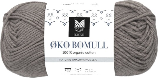 Økologisk Bomull - 307 Grå Grå