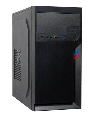 Inter-Tech IT-6502 Romea Mikro Tower Kabinett Svart med USB-lyd Inter-Tech IT-6502 Romea Mikro Tower Kabinett Svart med USB-lyd